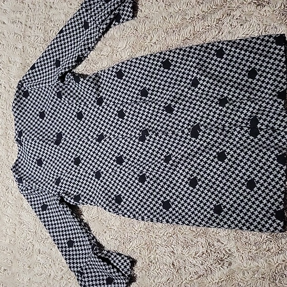 🌞Talbots Black and White Houndstooth Dress Sz 8p - Picture 5 of 5